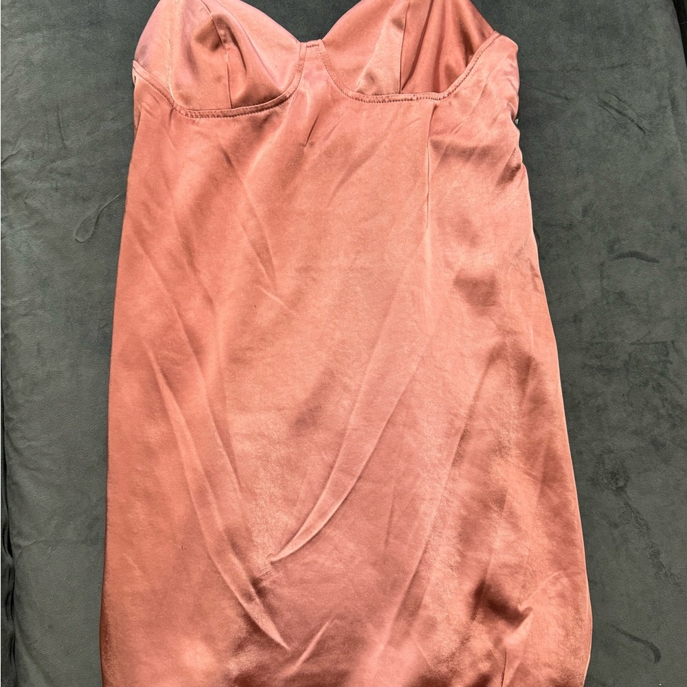 Elegant Satin Strapless Dress